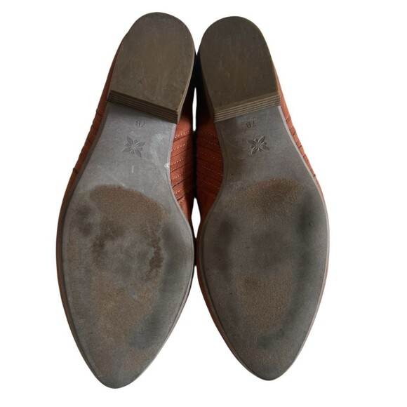 BCBG Generation Lori Faux Suede Rust Slide Mules Heel Shoe Sandals Womens 7B - Picture 12 of 13